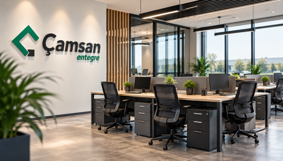 ÇAMSAN Hendek 2. OSB Ofis Mobilyaları Projesi | Zero Ofis
